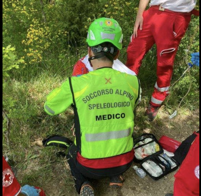 Sentiero dei Ducati: biker cade e resta ferito