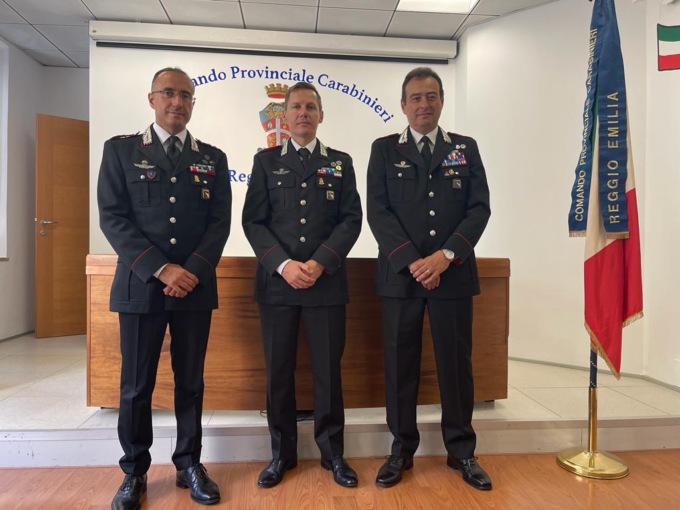 Cambio al comando del reparto operativo dei Carabinieri di Reggio Emilia