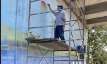 Il ponte di Boretto si trasforma in opera d'arte: realizzato un murale per valorizzare il paesaggio