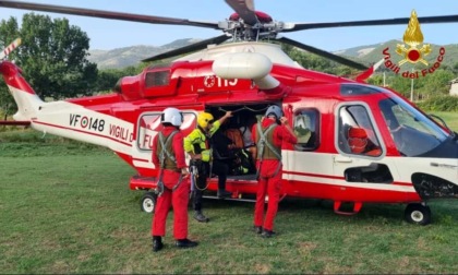 Escursionisti bloccati sul Monte Cusna: intervenuto l'elicottero dei Vigili del Fuoco