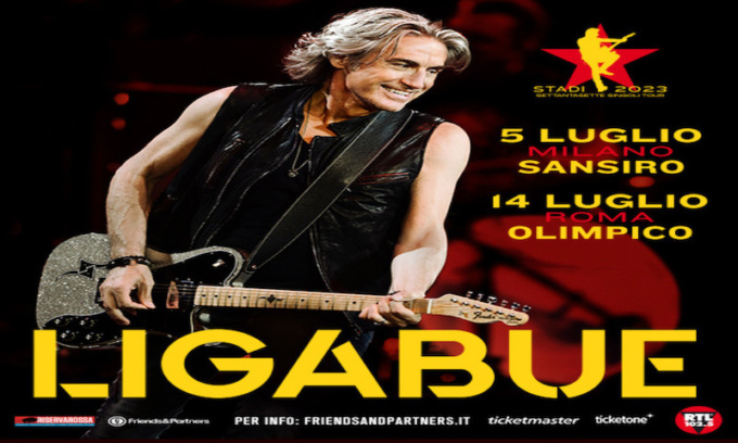 Ligabue torna negli stadi: pronte le date per Roma e Milano