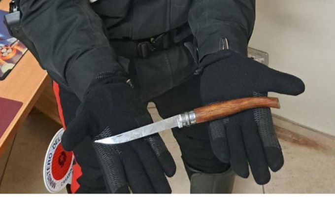 Entra in Tribunale con un coltello: “lo porto con me perché mi serve per sbucciare la frutta”