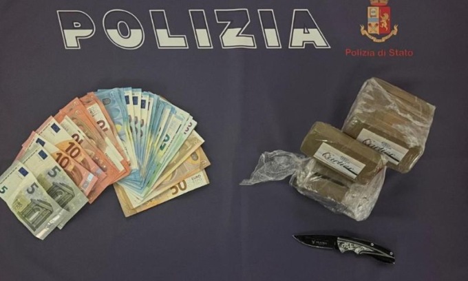 Fermato con un chilo di hashish: arrestato giovane 24enne