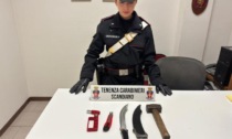 Nello zaino coltello, rompi ghiaccio, martello e taglierino: minorenne denunciato dai Carabinieri