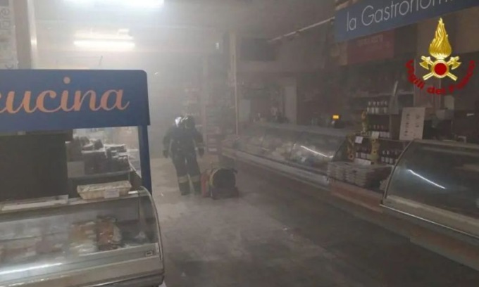 Conad le Querce: va a fuoco la friggitrice. Due dipendenti portati in Ospedale