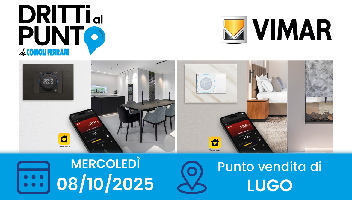 Sei un impiantista? Partecipa a dritti al punto con Vimar