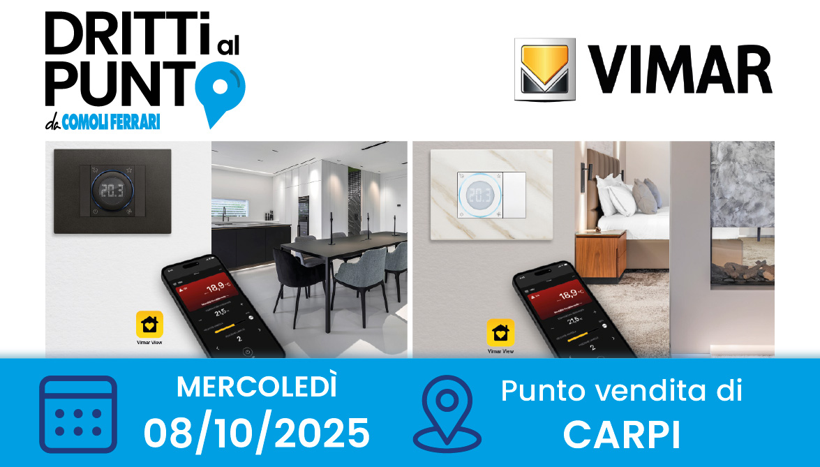 Sei un impiantista? Partecipa a dritti al punto con Vimar