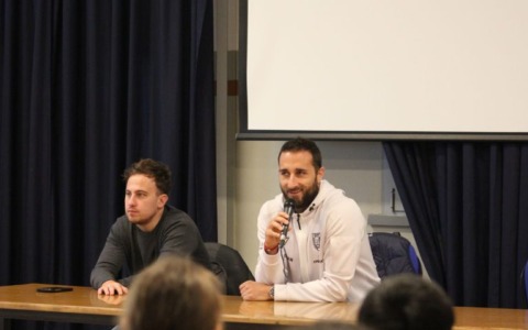 Reggiana calcio: Rozzio e Bonetti hanno incontrato gli studenti reggiani