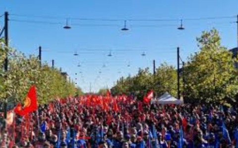 Buona partecipazione allo sciopero generale della Cgil