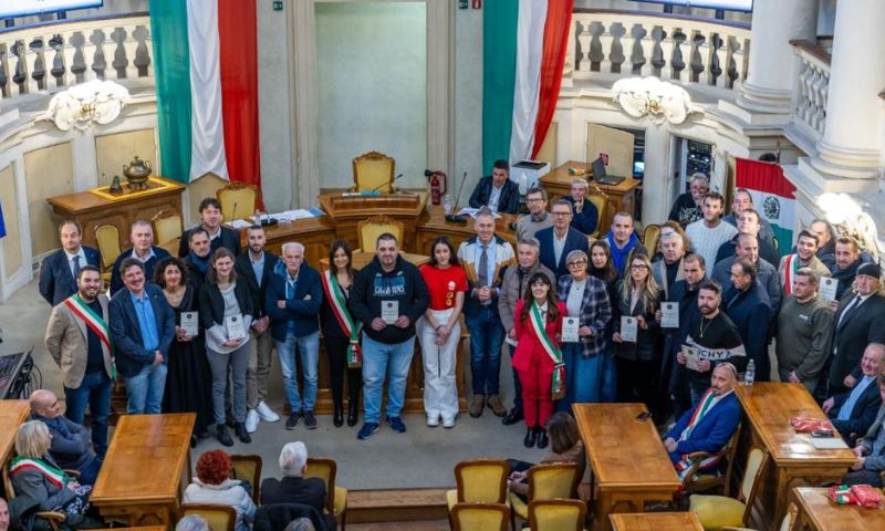 In Sala del Tricolore  le premiazioni delle due nazionali dei formaggi
