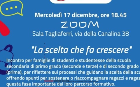 Da mercoledì 17 una serie di incontri dedicati alle famiglie