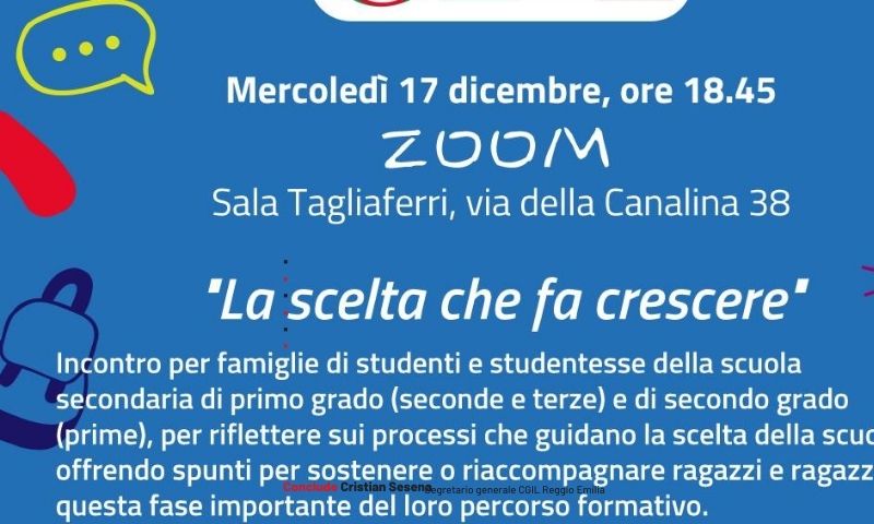 Da mercoledì 17 una serie di incontri dedicati alle famiglie