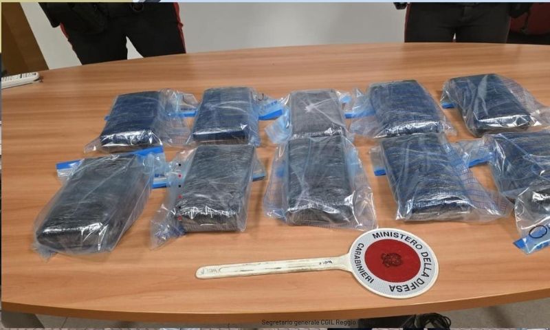 Sequestrati dai Carabinieri 12 chilogrammi di cocaina