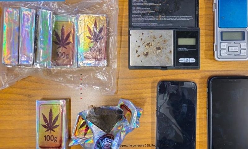 Ragazzo di 18 anni trovato con oltre seicento grammi di droga