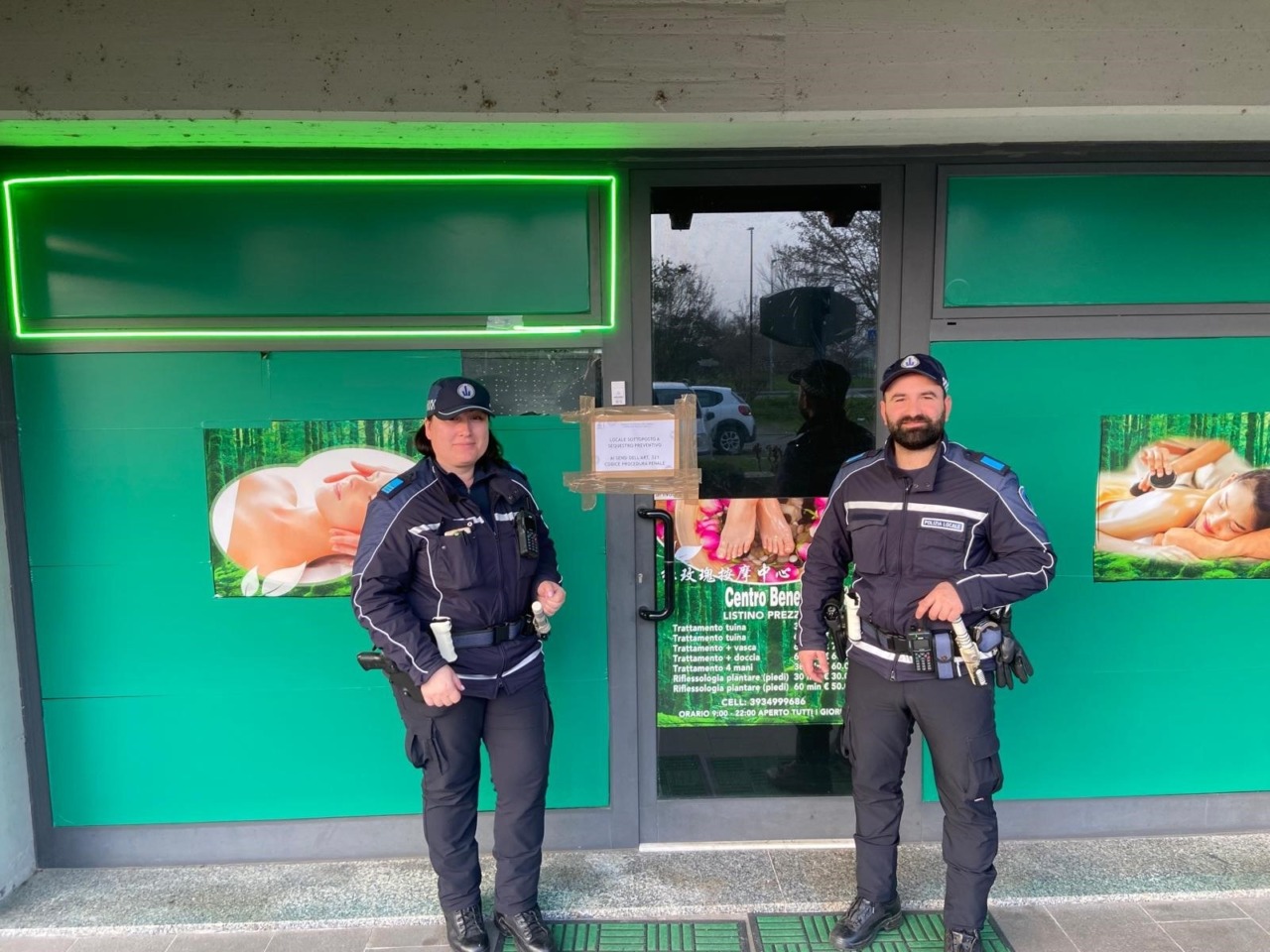 Chiuso centro di massaggi usato per incontri hard