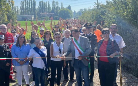 Successo di transito per la pista ciclabile di Canolo