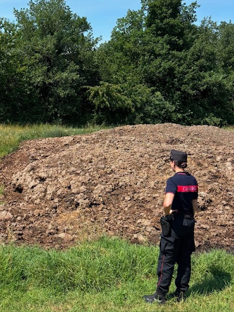 I Carabinieri Forestali  sanzionano un’azienda agricola per irregolarità nella gestione dei reflui zootecnici
