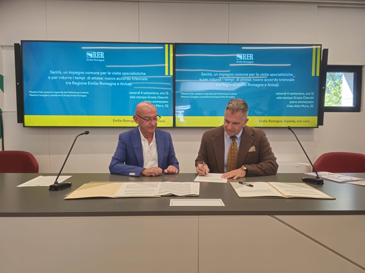 Firmato il nuovo accordo triennale tra la Regione e Anisap per le visite di specialistica ambulatoriale