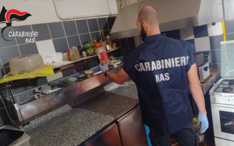 Sporco e prodotti alimentari scaduti scoperti dal Nas di Parma a Reggio e nella bassa reggiana