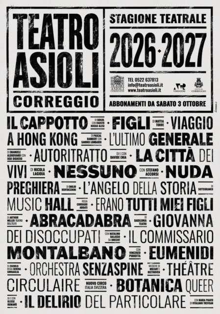 Teatro Asioli, dal 3 ottobre al via la campagna abbonamenti