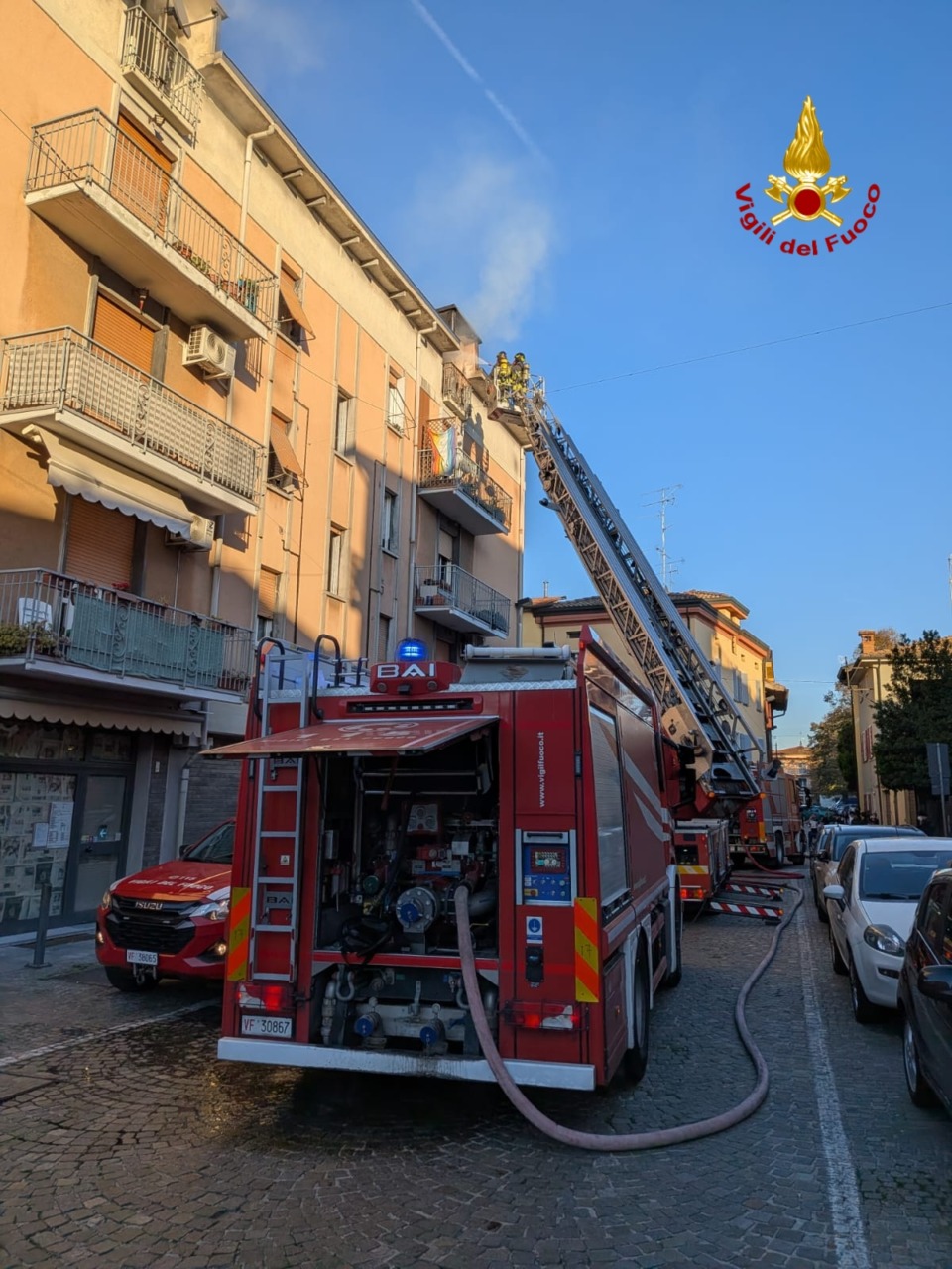 Rubiera, incendio in un appartamento